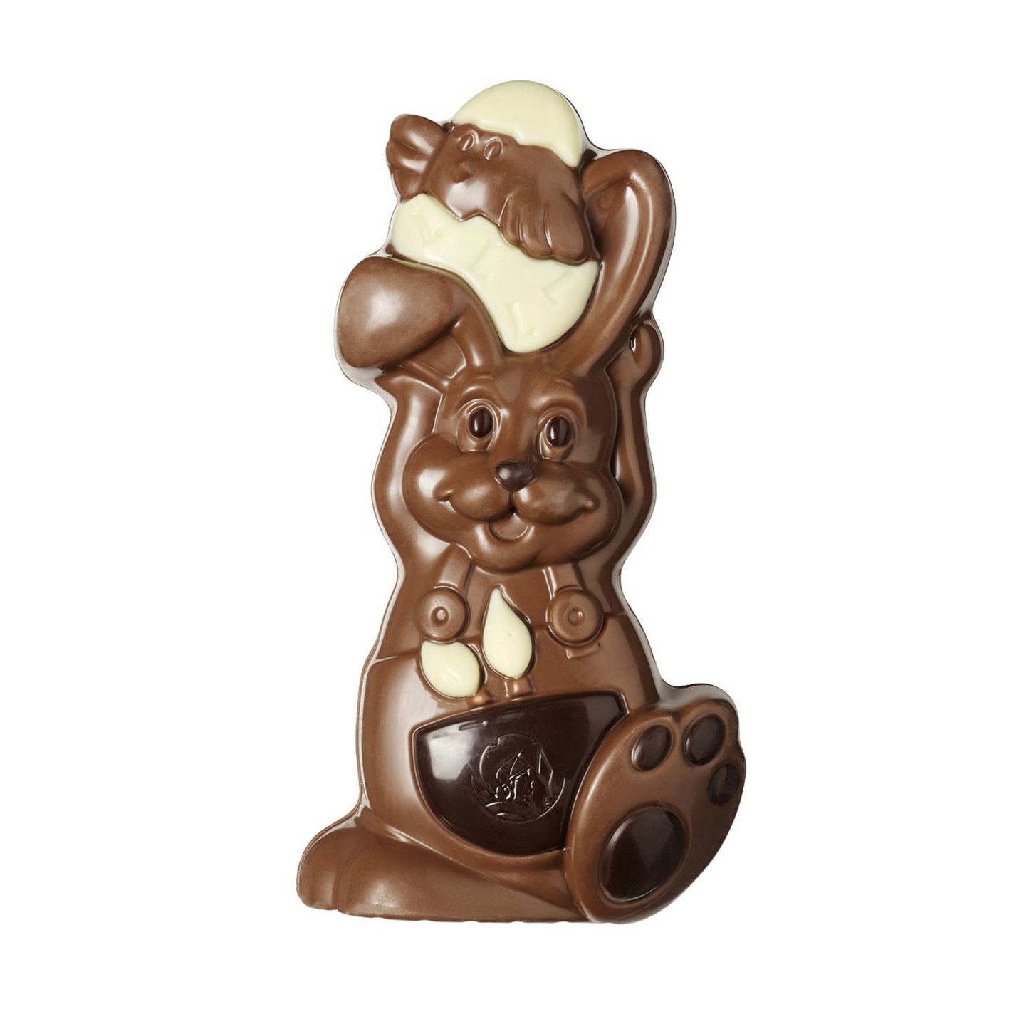 Easter bunny and chick milk chocolate novelty.