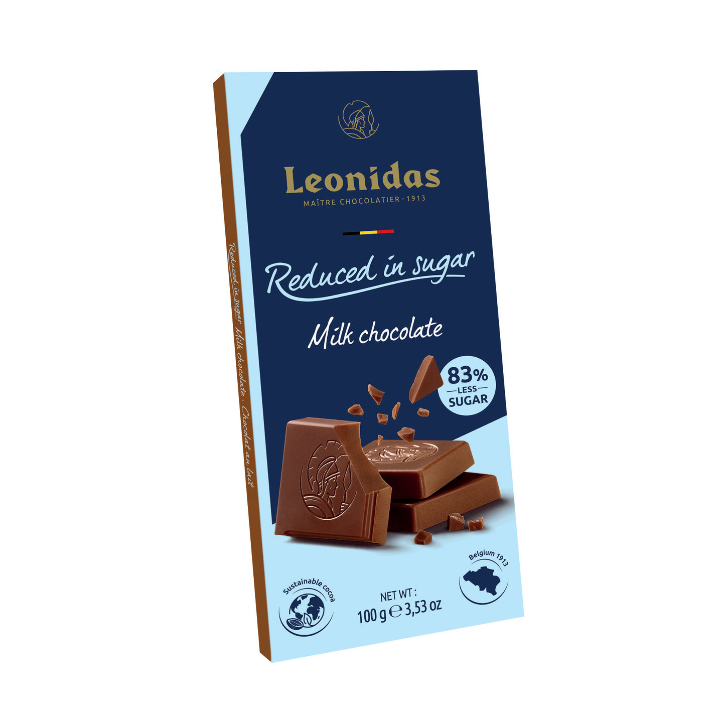 Reduced in Sugar Milk Chocolate Bar, 100g